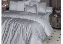 Постельное белье сатин VIP First Choice - VIP Mirabel Grey (Turkey), евро